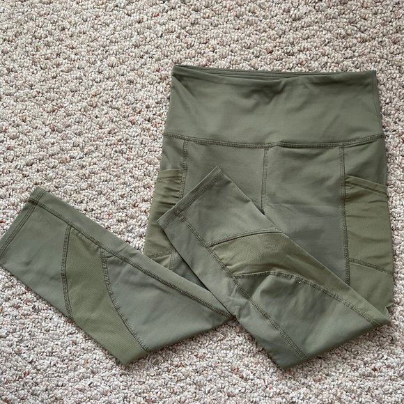 ankle length green leggings - Picture 4 of 4